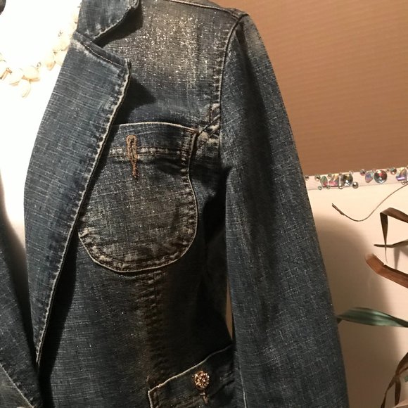 Blingy Jean Jacket - Picture 3 of 12